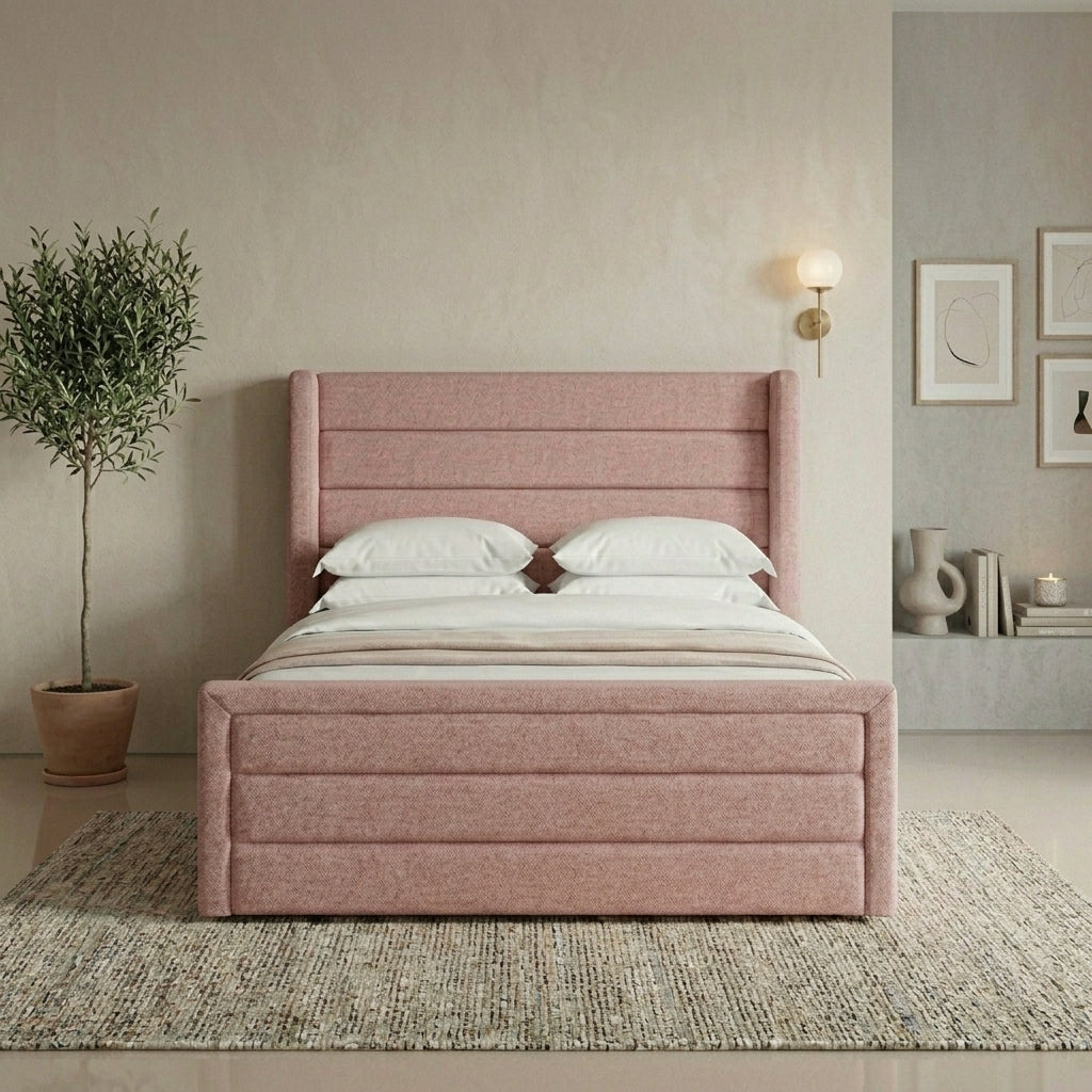 Blush Wing Bed – Beds by Essex Luxe