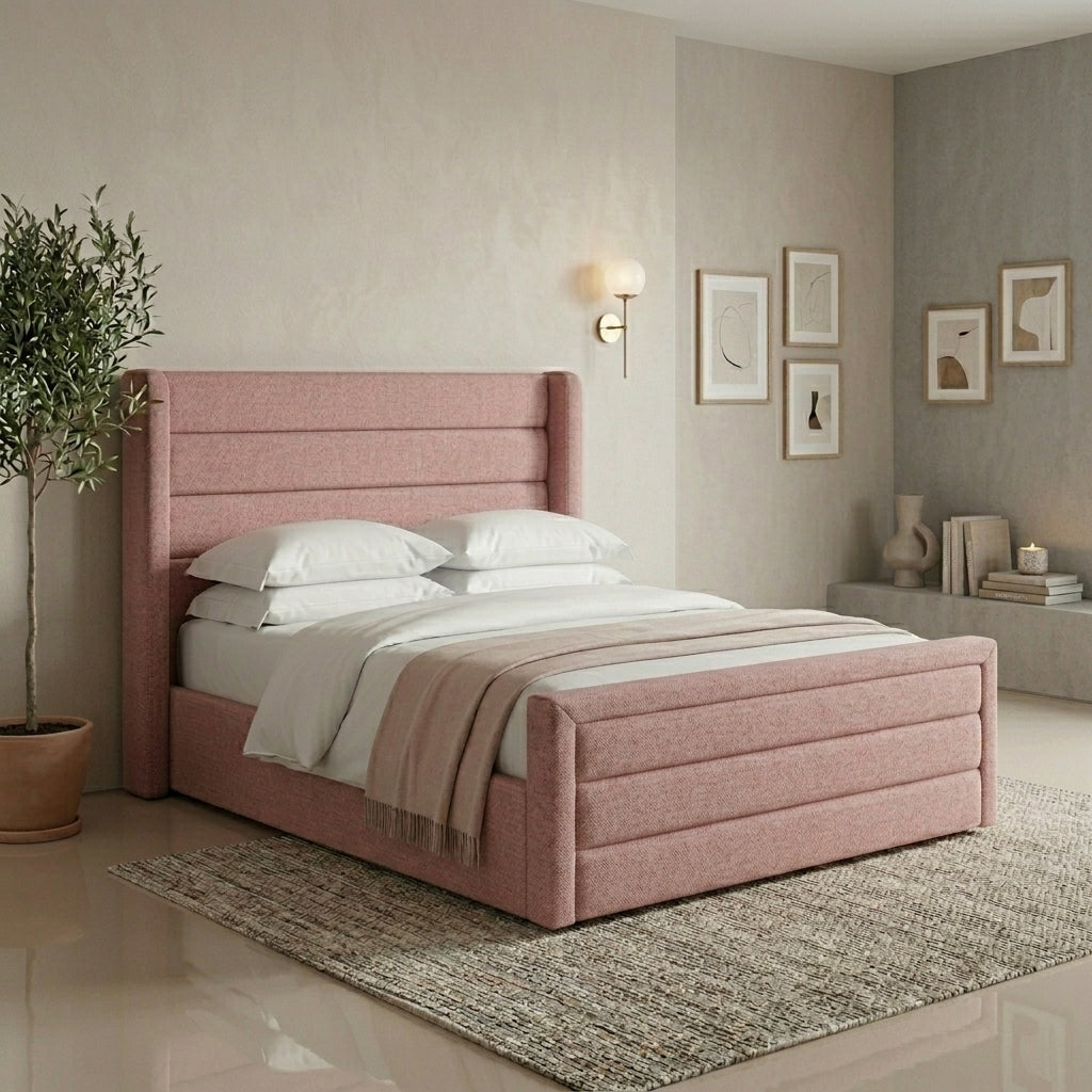 Blush Wing Bed – Beds by Essex Luxe