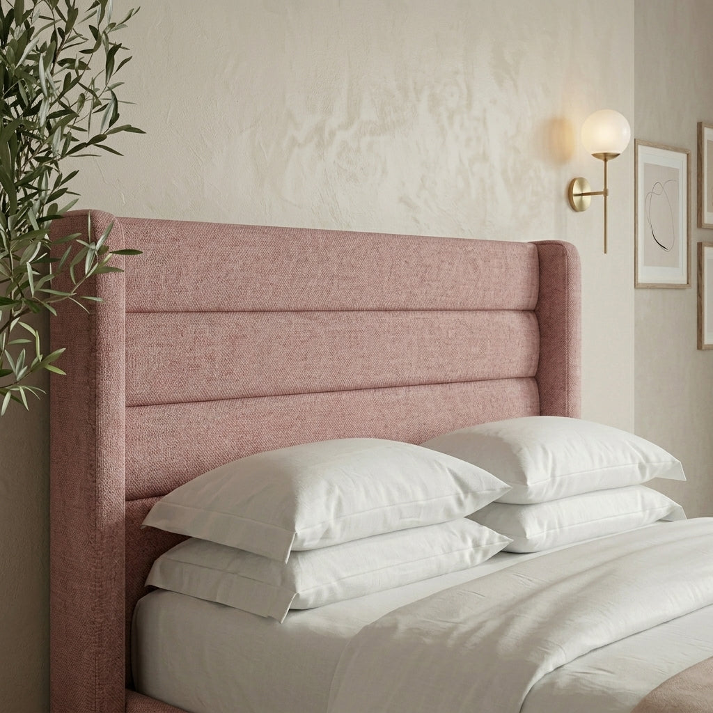 Blush Wing Bed – Beds by Essex Luxe