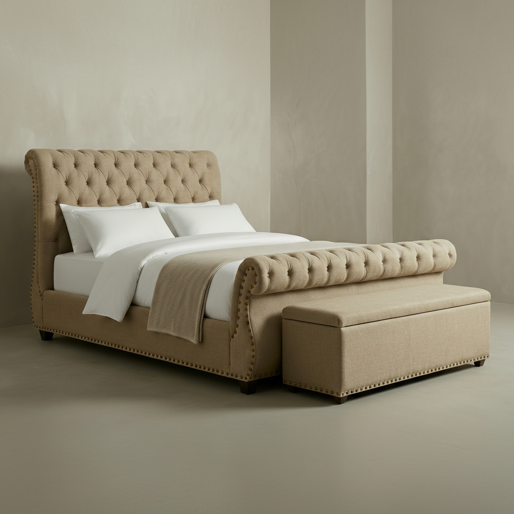 Cavendish Curve Bed – Beds by Essex Luxe