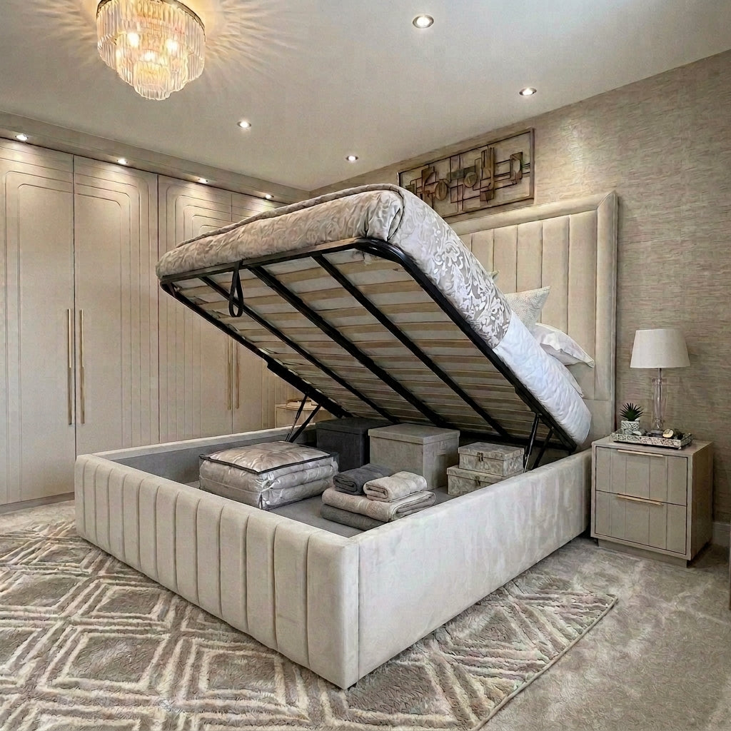Louise Bumper Bed With Straight Lines & Optional Storage Available 2026