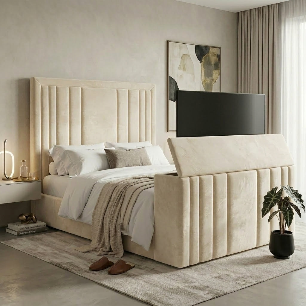 The Grand Panel TV Bed – Beds by Essex Luxe