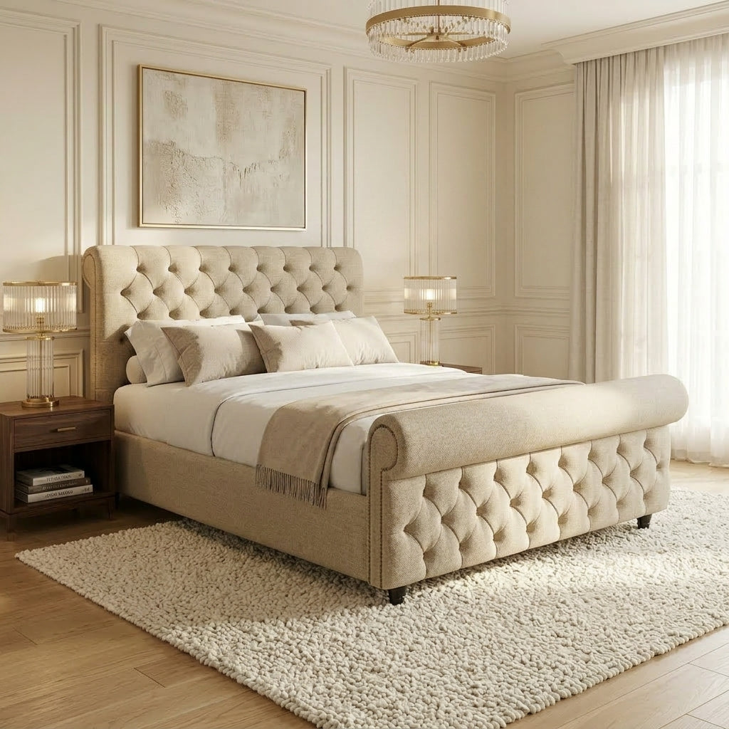 The Imperial Sleigh Bed – Beds by Essex Luxe