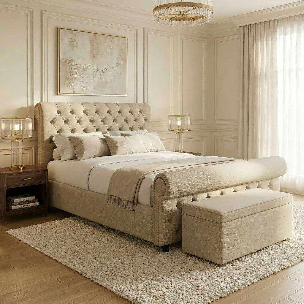 The Imperial Sleigh Bed – Beds by Essex Luxe