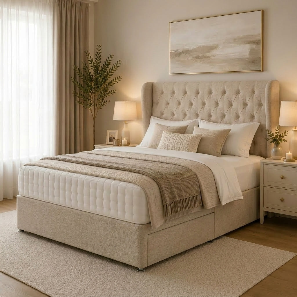 Jasmine Winged Drawer Bed – Beds by Essex Luxe