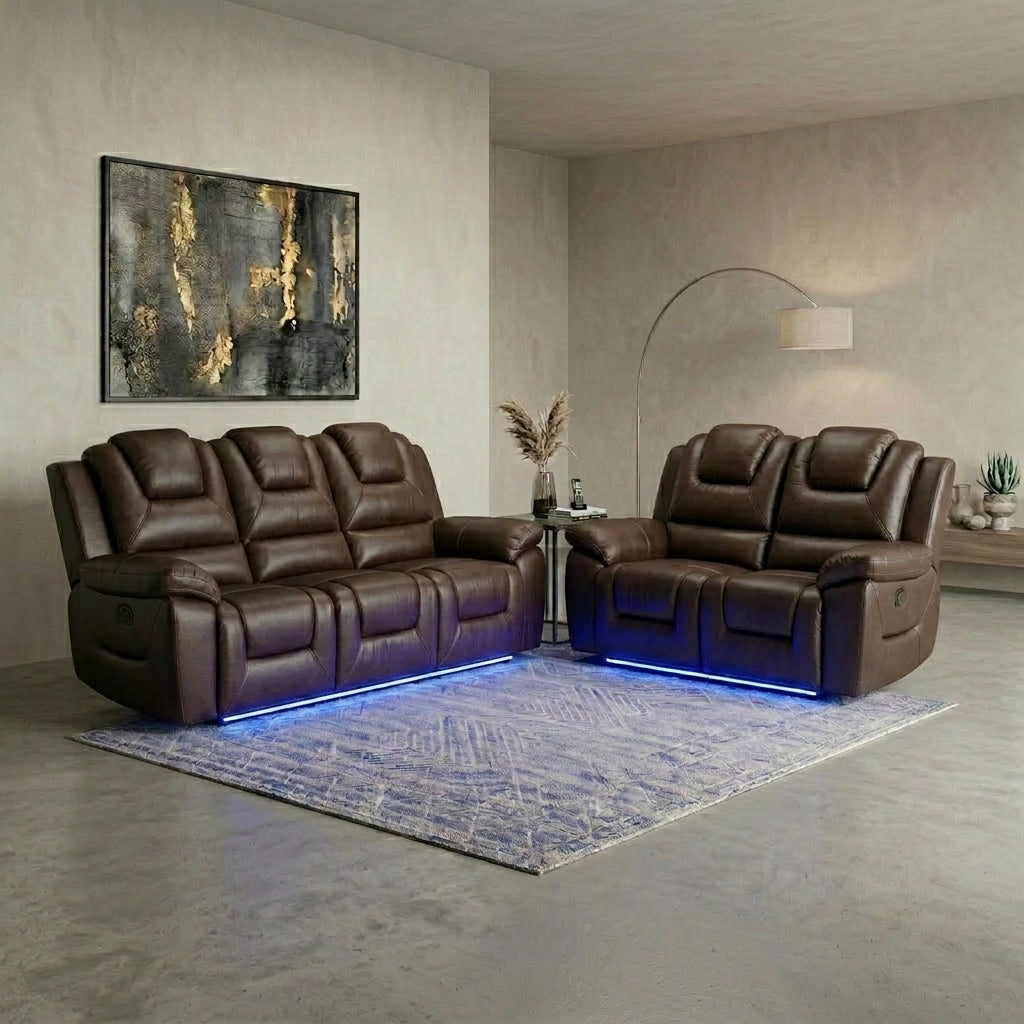 Oxford Leather Suite – Sofas by Essex Luxe