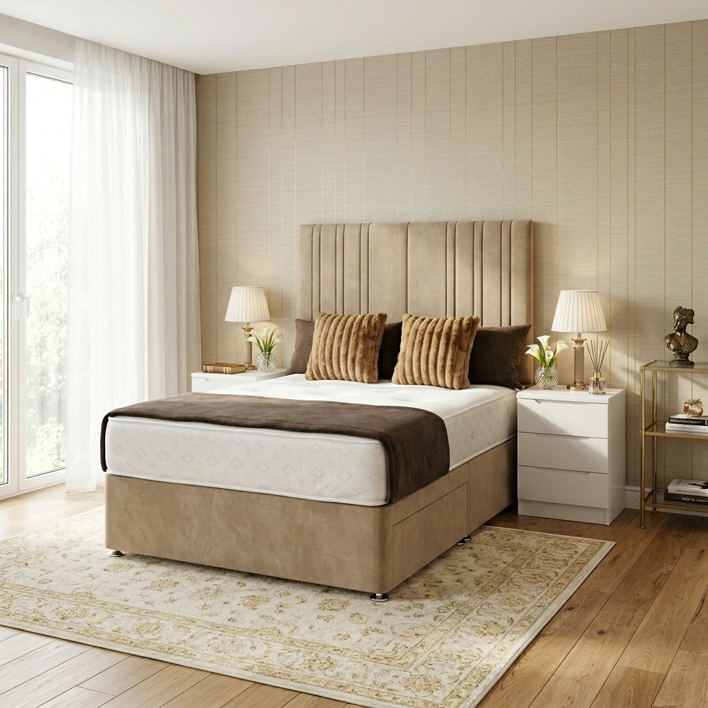 Side View of the Richmond Drawer Bed king size storage bed frame UK