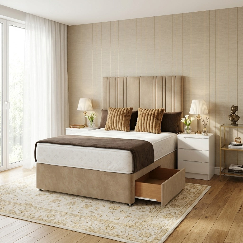 King size storage bed - The Richmond Drawer Bed with footend storage