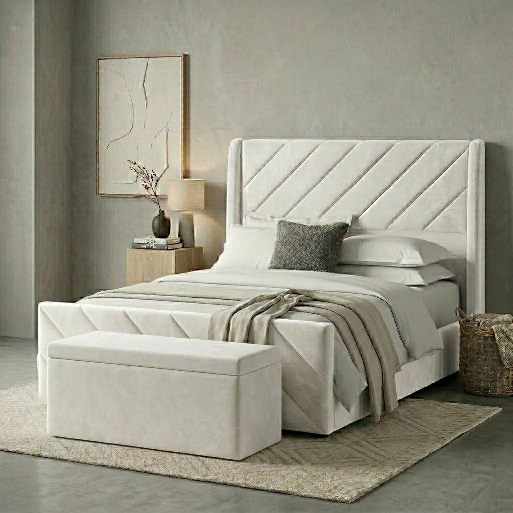 The Sloane Diagonal Bed – Beds by Essex Luxe